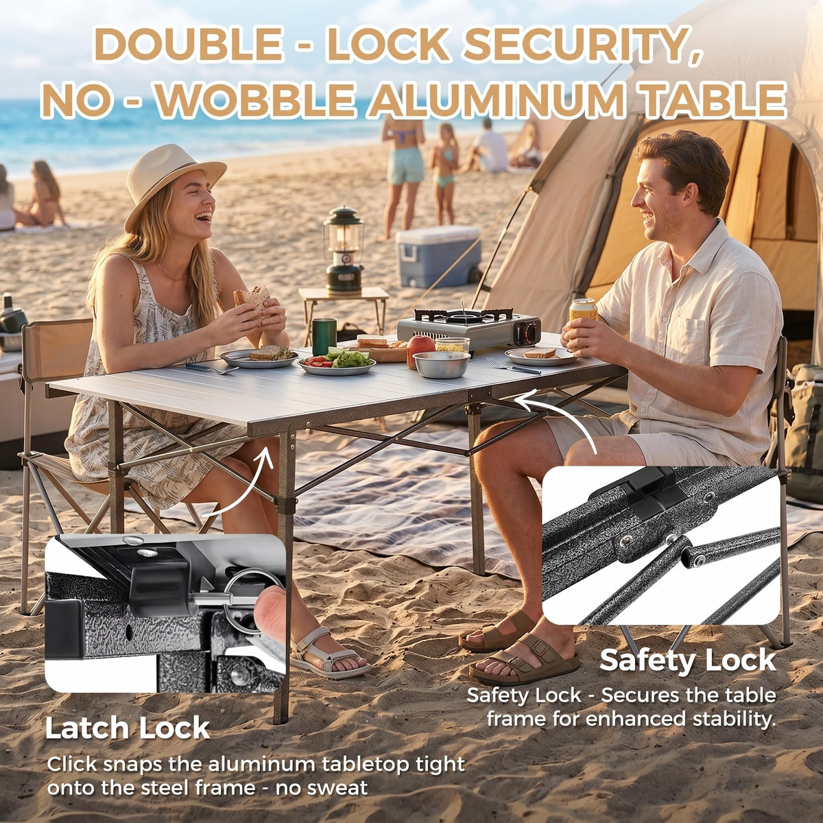 53.5" Heavy Duty Folding Camping Table D99181