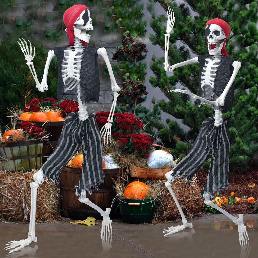 5.4ft Posable Life Size Skeleton with Movable Joints U872350