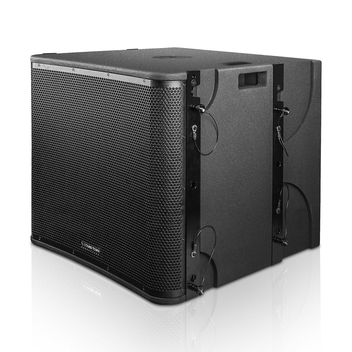 Black 18” 1600W Powered Line Array Subwoofer R566
