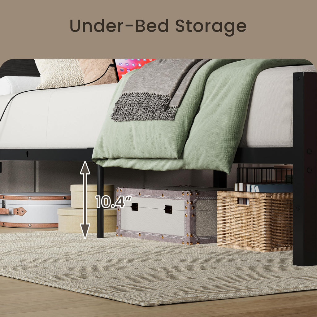 Twin XL Bed Frame with 2 Storage Drawers H381